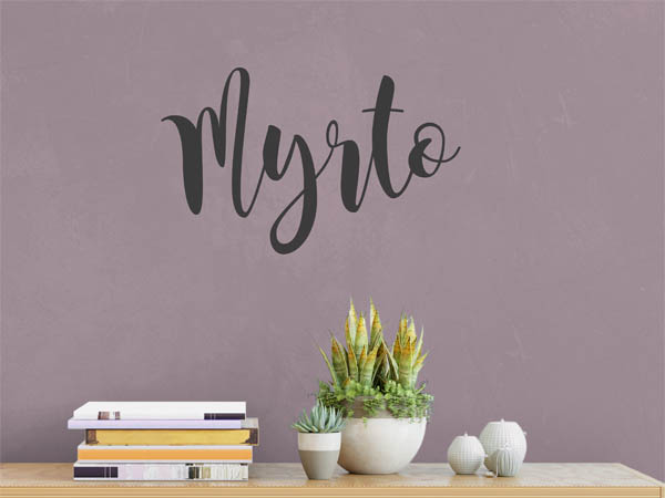 Wandtattoo Myrto in Handschrift