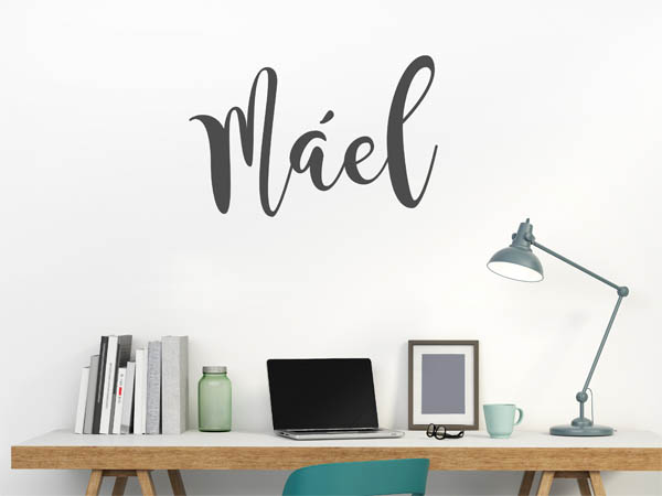 Wandtattoo Máel in Handschrift