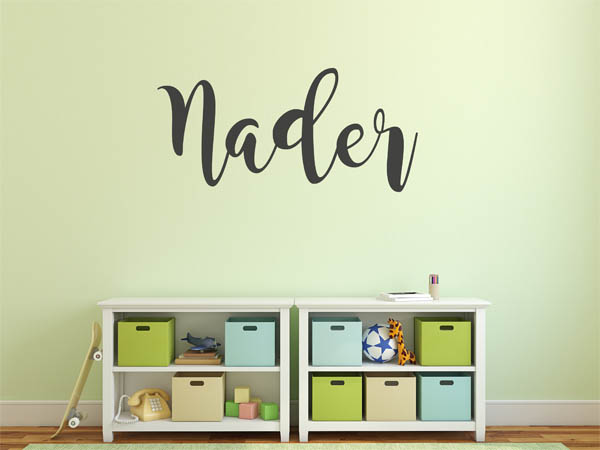 Wandtattoo Nader in Handschrift