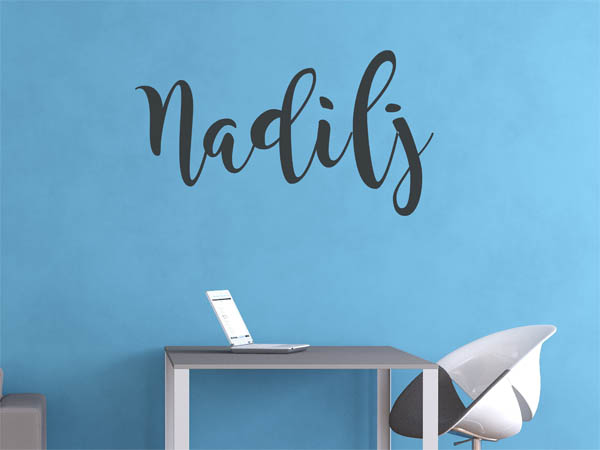 Wandtattoo Nadilj in Handschrift