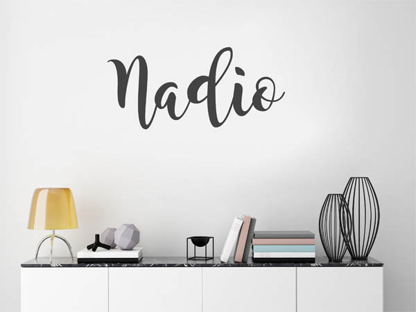 Wandtattoo Nadio in Handschrift