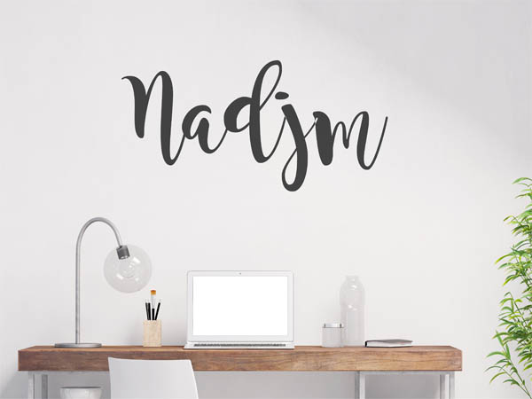 Wandtattoo Nadjm in Handschrift