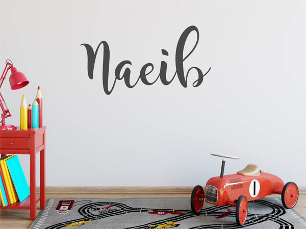 Wandtattoo Naeib in Handschrift
