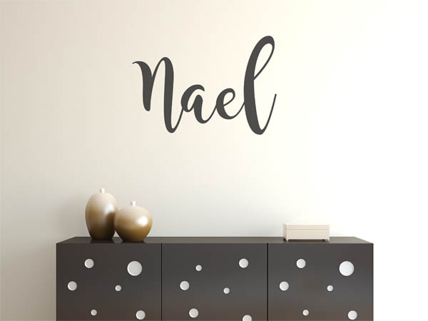 Wandtattoo Nael in Handschrift