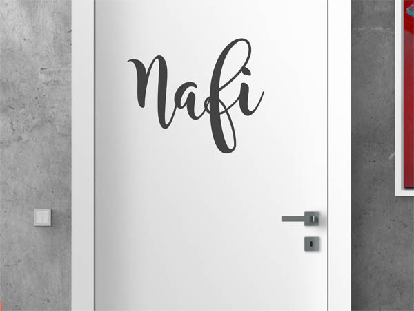 Wandtattoo Nafi in Handschrift