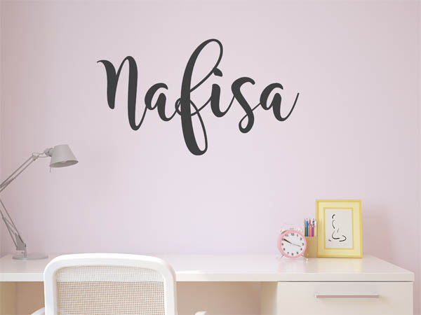 Wandtattoo Nafisa in Handschrift