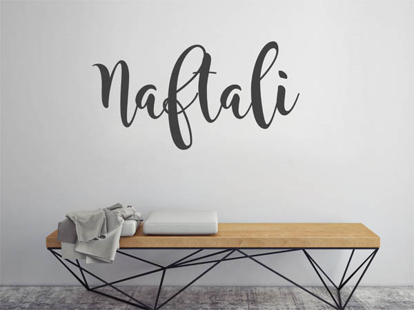 Wandtattoo Naftali in Handschrift