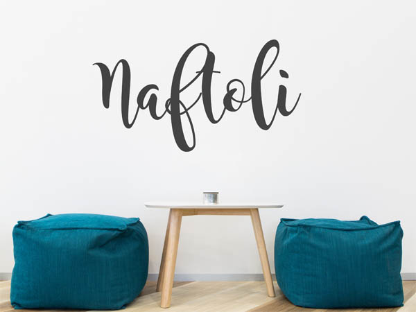 Wandtattoo Naftoli in Handschrift