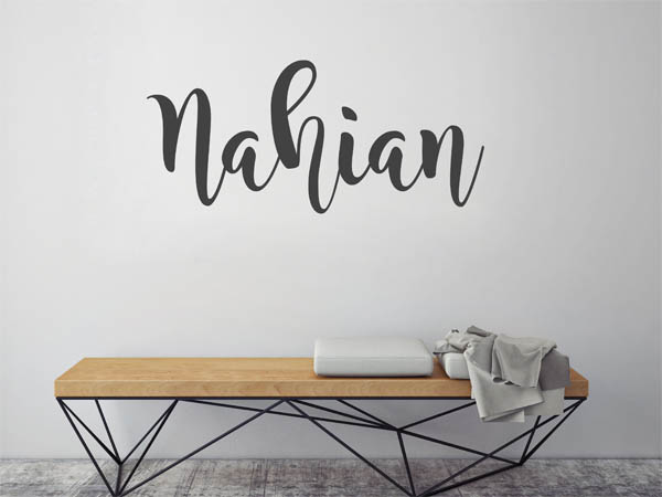 Wandtattoo Nahian in Handschrift