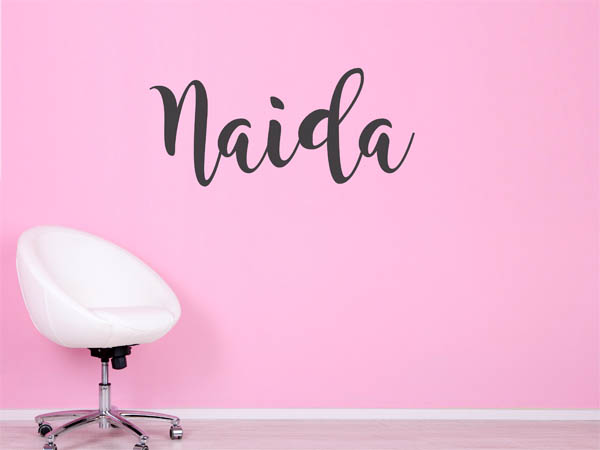 Wandtattoo Naida in Handschrift