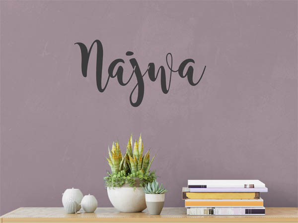 Wandtattoo Najwa in Handschrift