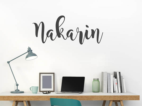 Wandtattoo Nakarin in Handschrift