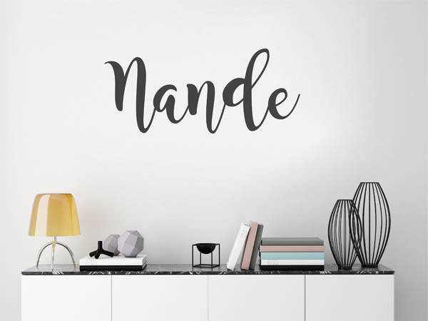 Wandtattoo Nande in Handschrift