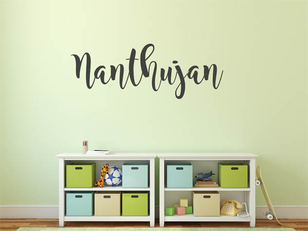Wandtattoo Nanthujan in Handschrift