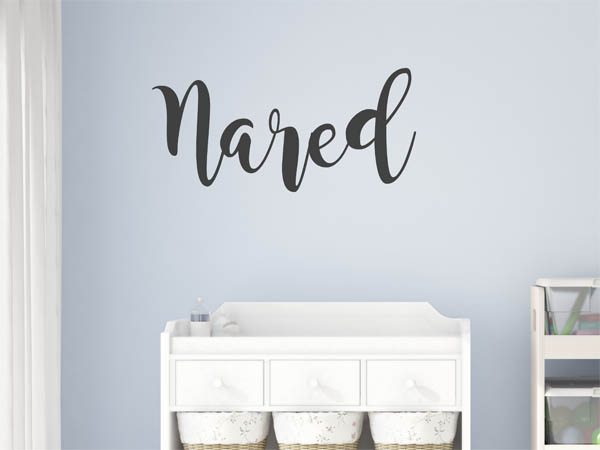 Wandtattoo Nared in Handschrift
