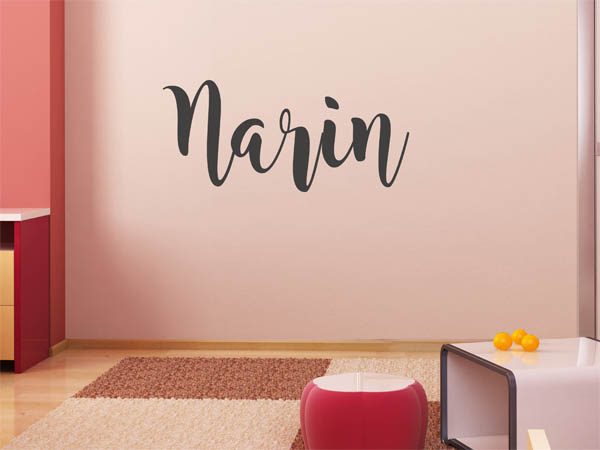 Wandtattoo Narin in Handschrift