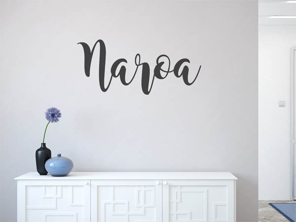 Wandtattoo Naroa in Handschrift
