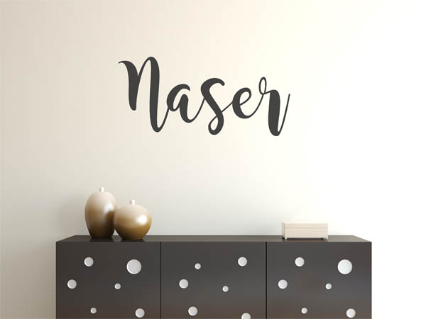 Wandtattoo Naser in Handschrift