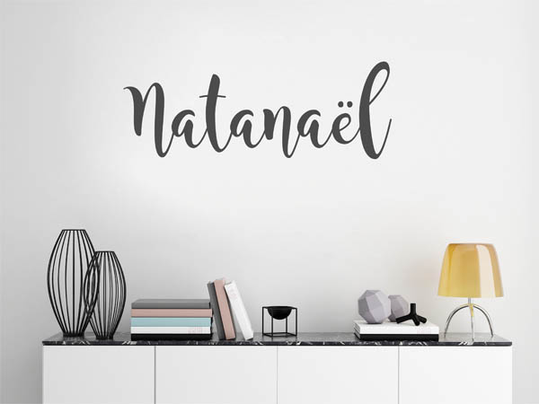 Wandtattoo Natanaël in Handschrift