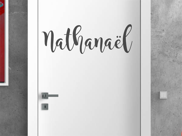Wandtattoo Nathanaël in Handschrift