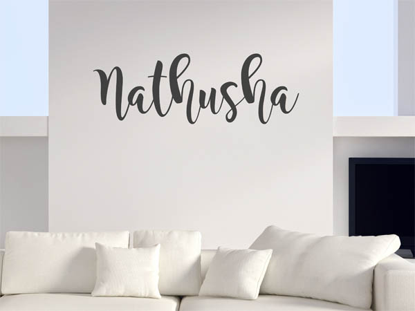 Wandtattoo Nathusha in Handschrift