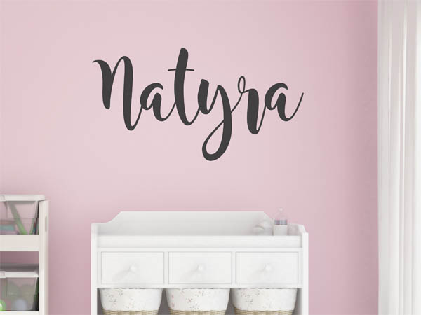 Wandtattoo Natyra in Handschrift