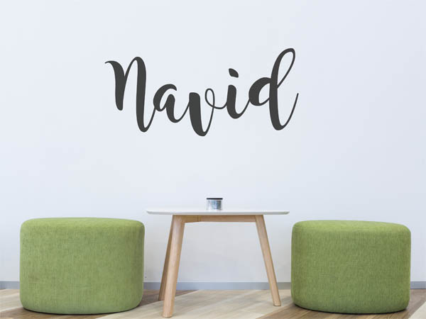 Wandtattoo Navid in Handschrift