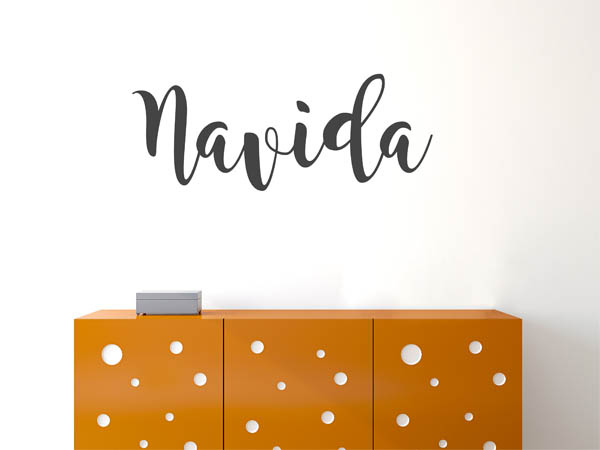 Wandtattoo Navida in Handschrift