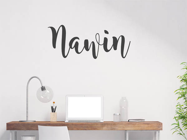Wandtattoo Nawin in Handschrift