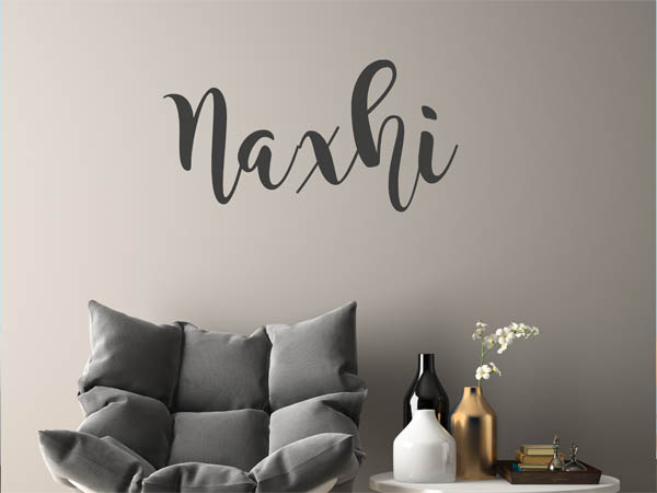 Wandtattoo Naxhi in Handschrift