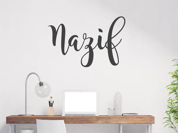 Wandtattoo Nazif in Handschrift