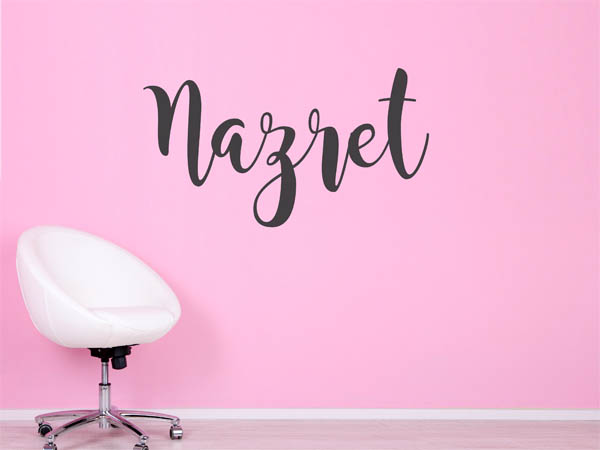 Wandtattoo Nazret in Handschrift