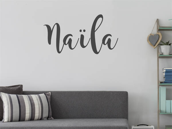 Wandtattoo Naïla in Handschrift