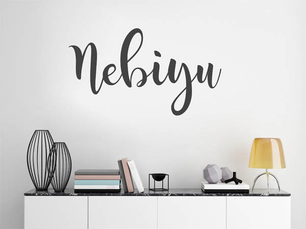 Wandtattoo Nebiyu in Handschrift