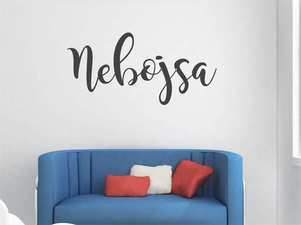 Wandtattoo Nebojsa in Handschrift