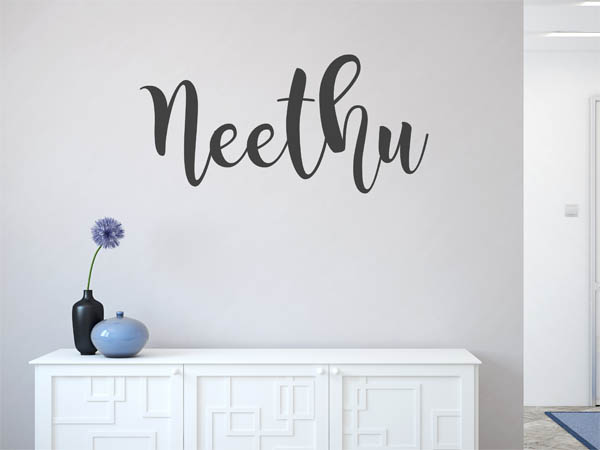 Wandtattoo Neethu in Handschrift
