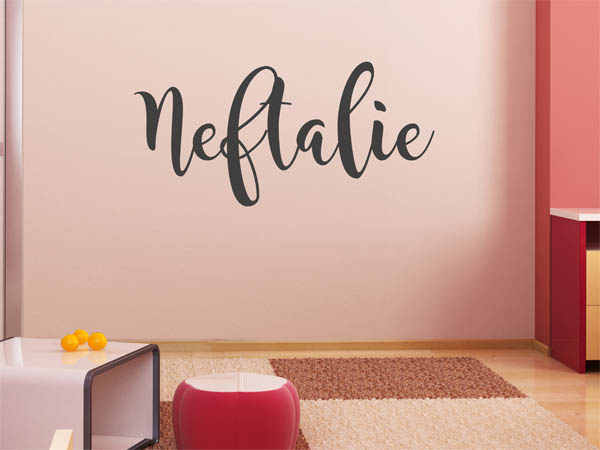 Wandtattoo Neftalie in Handschrift