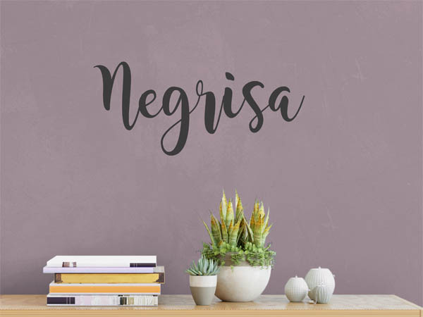 Wandtattoo Negrisa in Handschrift
