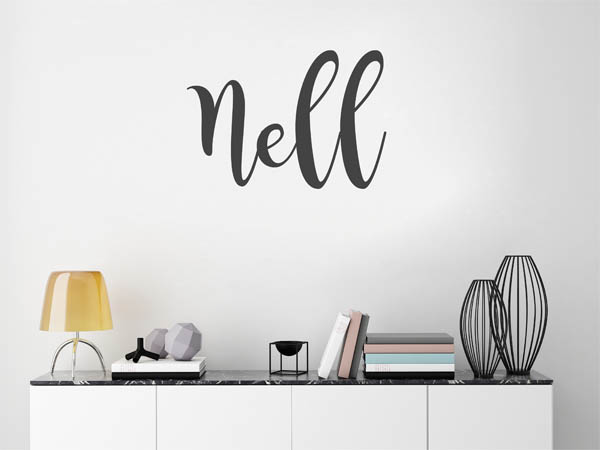 Wandtattoo Nell in Handschrift