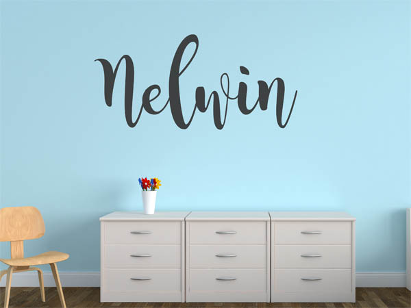 Wandtattoo Nelwin in Handschrift