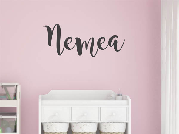Wandtattoo Nemea in Handschrift
