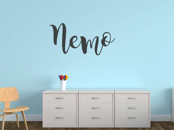 Wandtattoo Nemo in Handschrift