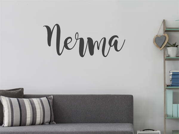 Wandtattoo Nerma in Handschrift