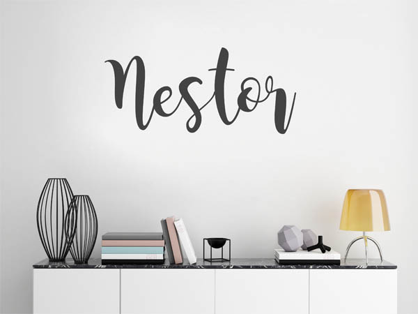 Wandtattoo Nestor in Handschrift