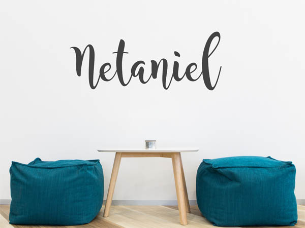 Wandtattoo Netaniel in Handschrift