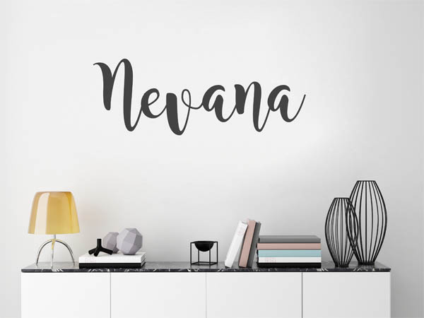 Wandtattoo Nevana in Handschrift