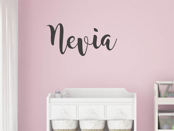 Wandtattoo Nevia in Handschrift