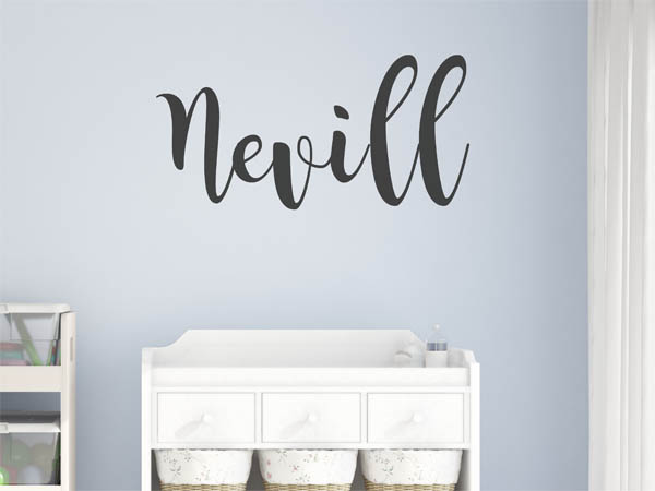 Wandtattoo Nevill in Handschrift