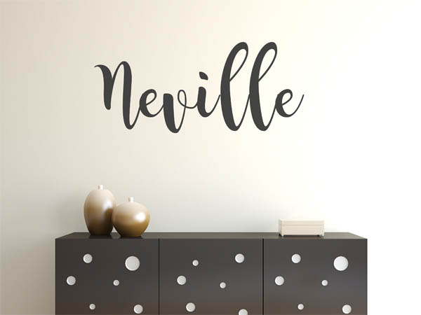 Wandtattoo Neville in Handschrift