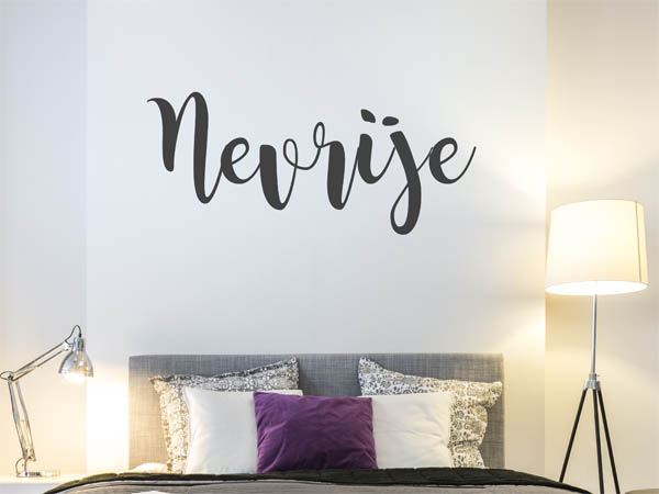 Wandtattoo Nevrije in Handschrift